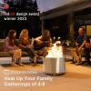 imageEAST OAK Camber Smokeless Fire Pit 29quot Stainless Steel Fire Pits for Outside Large Wood Burning Firepit with Poker ampamp Removable Ash Pan Portable Bonfire Pit for Patio Backyard Chisel SteelChisel Steel