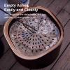 imageEAST OAK Camber Smokeless Fire Pit 29quot Stainless Steel Fire Pits for Outside Large Wood Burning Firepit with Poker ampamp Removable Ash Pan Portable Bonfire Pit for Patio Backyard Chisel SteelPitch Charcoal
