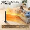imageEAST OAK 1200W Electric Heater Under Table Electric Heater with DoubleSided Design Silent Heating IP65 Waterproof Portable Patio Heat with Handle and Protection from TipOver ampamp OverheatingBlack