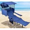 imageEast Oak Camping Folding Chair Heavy Duty Support 500 LBS Camping Chairs for Adults 600D Oxford Lawn Chairs with Side Pocket and Cup Holder Outdoor Chairs for Sports Beach Fishing BlueBlue