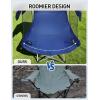 imageEast Oak Camping Folding Chair Heavy Duty Support 500 LBS Camping Chairs for Adults 600D Oxford Lawn Chairs with Side Pocket and Cup Holder Outdoor Chairs for Sports Beach Fishing BlueBlue
