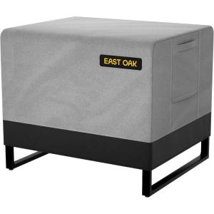 imageEAST OAK Patio Furniture Set Cover Outdoor Single Sofa Cover with 600D HeavyDuty Fabric Waterproof Dustproof and AllWeather Resistant 291L x 295W x 221H Grey