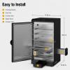 imageEAST OAK 30 Electric Smoker for Outdoors  Builtin Meat Probe Up to 6 Longer Smokes on a Single Load  Side Chip Loader for Smoking  Bigger Batches with 725 sq in Cooking Area Mist SilverBlack  Standard