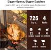 imageEAST OAK 30 Electric Smoker for Outdoors  Builtin Meat Probe Up to 6 Longer Smokes on a Single Load  Side Chip Loader for Smoking  Bigger Batches with 725 sq in Cooking Area Mist SilverMist Silver  Glass Door