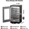 imageEAST OAK 30 Electric Smoker for Outdoors  Builtin Meat Probe Up to 6 Longer Smokes on a Single Load  Side Chip Loader for Smoking  Bigger Batches with 725 sq in Cooking Area Mist SilverMist Silver  Glass Door