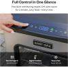 imageEAST OAK 30 Electric Smoker for Outdoors  Builtin Meat Probe Up to 6 Longer Smokes on a Single Load  Side Chip Loader for Smoking  Bigger Batches with 725 sq in Cooking Area Mist SilverMist Silver  Glass Door