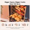 imageEAST OAK 30 Electric Smoker for Outdoors  Builtin Meat Probe Up to 6 Longer Smokes on a Single Load  Side Chip Loader for Smoking  Bigger Batches with 725 sq in Cooking Area Mist SilverNight Blue  Standard